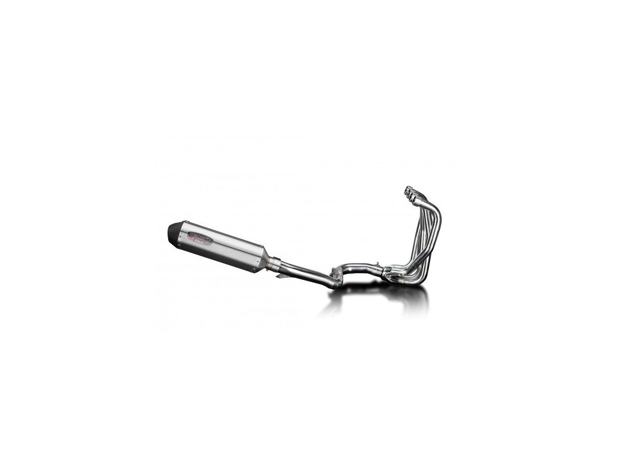 Sistema di scarico completo per Kawasaki Zzr1100 Gpz1100 1990-01 4-1 343mm X-Ovale Stainless Silener