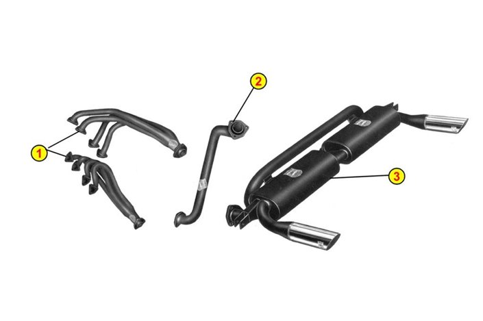 MANIFOLD EXHAUST MANIFOLD ANSA LM 1481 LAMBORGHINI SILHOUETTE 1976 1979