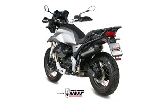 Schalldämpfer Escape Mivv Oval Carbon mit Carbon Cup Moto Guzzi V85 Tt 2019 - 2022