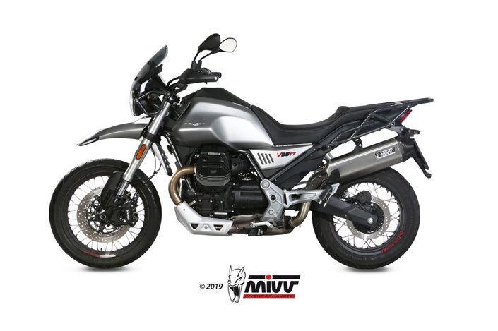 Schalldämpfer Escape Mivv Speed Edge Edelstahl Moto Guzzi V85 Tt 2019 - 2022