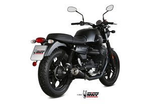 Silencieux Echappement Mivv Ghibli S Noir Noir Inox Moto Guzzi V7 Iii 2017 - 2022