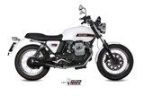 Silencieux Echappement Mivv Ghibli S Noir Noir Inox Moto Guzzi V7 Classic Special 2008 - 2016