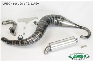 Muffleur d'échappement à l'extension de Lambretta Jollymoto avec silencieux de carbone