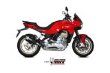 sistema di scarico terminale M.015.LDRB Mivv DELTA RACE INOX NERO Moto Guzzi V100 Mandello 2022-2024