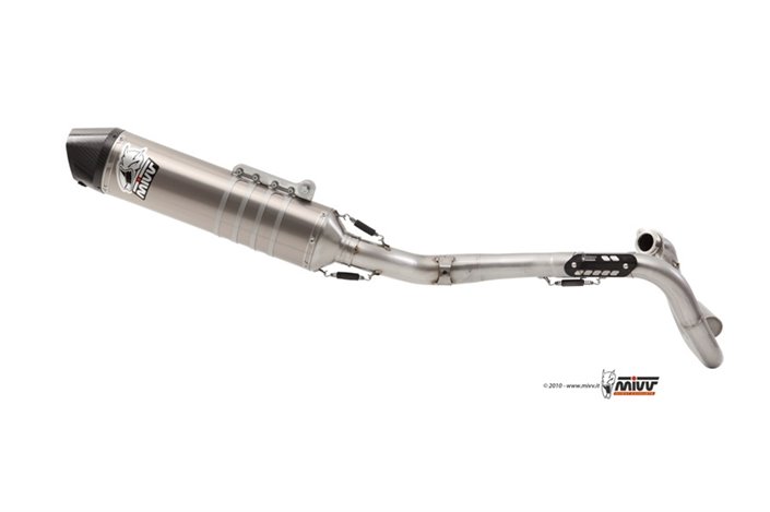 Full System 1 In 1 Exhaust Mivv Impianto Completo Stainless Steel Honda Crf 450 2009 - 2010