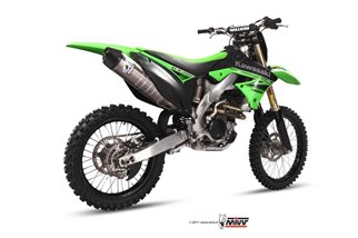 Full System 1 In 1 Exhaust Mivv Impianto Completo Stainless Steel Kawasaki Kx 250 F 2009 - 2010