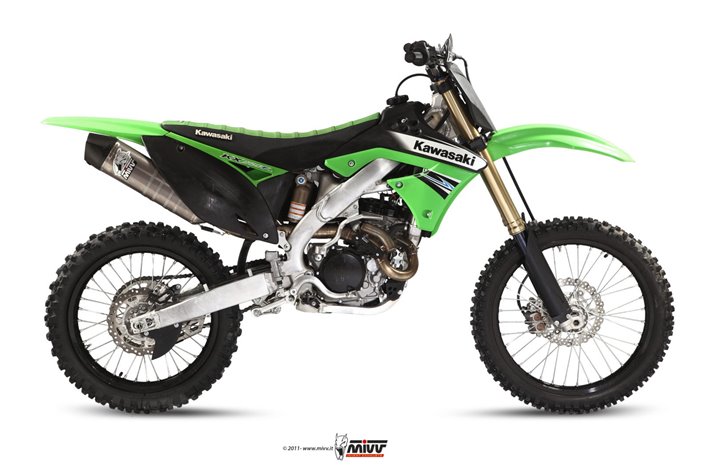 Full System 1 In 1 Exhaust Mivv Impianto Completo Stainless Steel Kawasaki Kx 250 F 2011 - 2011