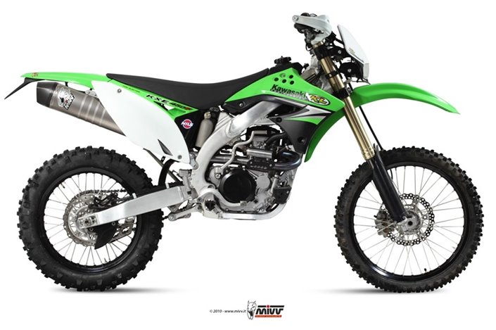 Full System 1 In 1 Exhaust Mivv Impianto Completo Stainless Steel Kawasaki Kx 450 F 2009 - 2012