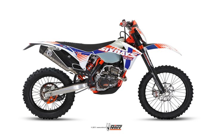 Système Complet 1 En 1 Echappement Mivv Impianto Completo Inox Ktm Exc 250 F 2012 - 2012