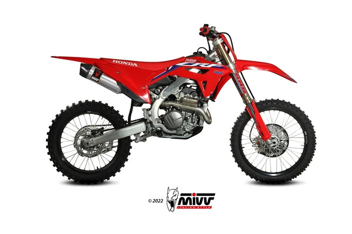 Sistema di Scarico Terminale M.HO.035.SXC Mivv Str-1 Inox Honda CRF 250 R 2022-2024