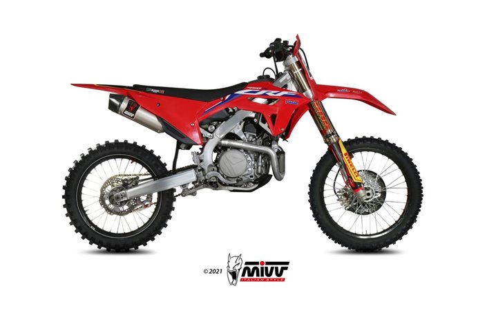 Sistema di Scarico Terminale M.HO.034.SXC Mivv Str-1 Inox Honda CRF 450 R 2021-2024