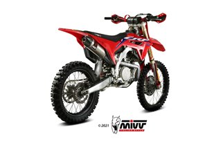 Sistema di Scarico Terminale M.HO.034.S4C Mivv Str-1 Titanio Honda CRF 450 R 2021-2024