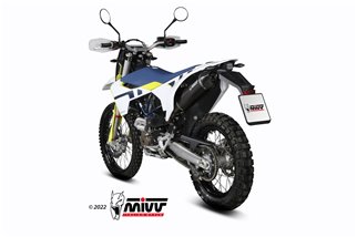 Sistema di Scarico Terminale M.HU.010.LXBC Mivv STR-1 INOX NERO Husqvarna 701/Supermoto 2021-2024