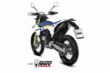 Sistema di Scarico Terminale M.HU.010.LXBC Mivv STR-1 INOX NERO Husqvarna 701/Supermoto 2021-2024