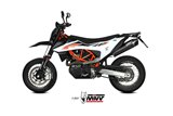 sistema di scarico terminale M.KT.031.LXBC Mivv STR-1 INOX NERO ktm 690 r 2019-2020