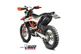 Sistema di scarico terminale M.KT.031.LXBC Mivv STR-1 INOX NERO ktm 690 enduro r 2019-2020