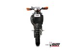 Sistema di scarico terminale M.KT.031.LXBC Mivv STR-1 INOX NERO ktm 690 enduro r 2019-2020