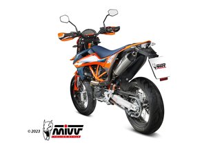 sistema di scarico terminale M.KT.032.LXC Mivv STR-1 INOX KTM 690 SMC R 2021-2024