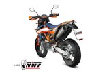 sistema di scarico terminale M.KT.032.LXC Mivv STR-1 INOX KTM 690 SMC R 2021-2024