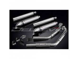 Sistema di scarico completo per Suzuki Vl800 Intruder 01-16 2-2 550mm Custom Silencer Turn Out