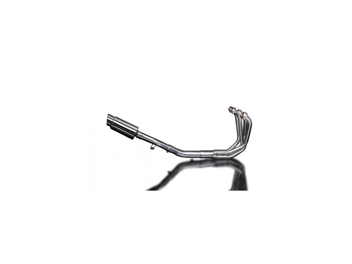 Sistema di scarico completo per Suzuki Gsf650 Bandit 07-14 Silenziatore Tondo Inox 200mm