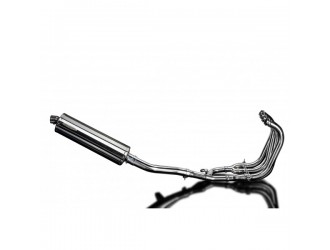 Sistema di scarico completo per Suzuki Gsx1400 2006-2007 4-1 450mm Ovale Stainless Silenziatore Can