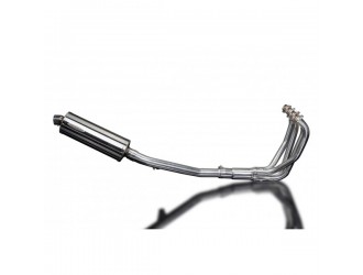 Sistema di scarico completo per Suzuki Gsf1200 Bandit 95-07 Silenziatore Bsau Ovale Inox 350mm