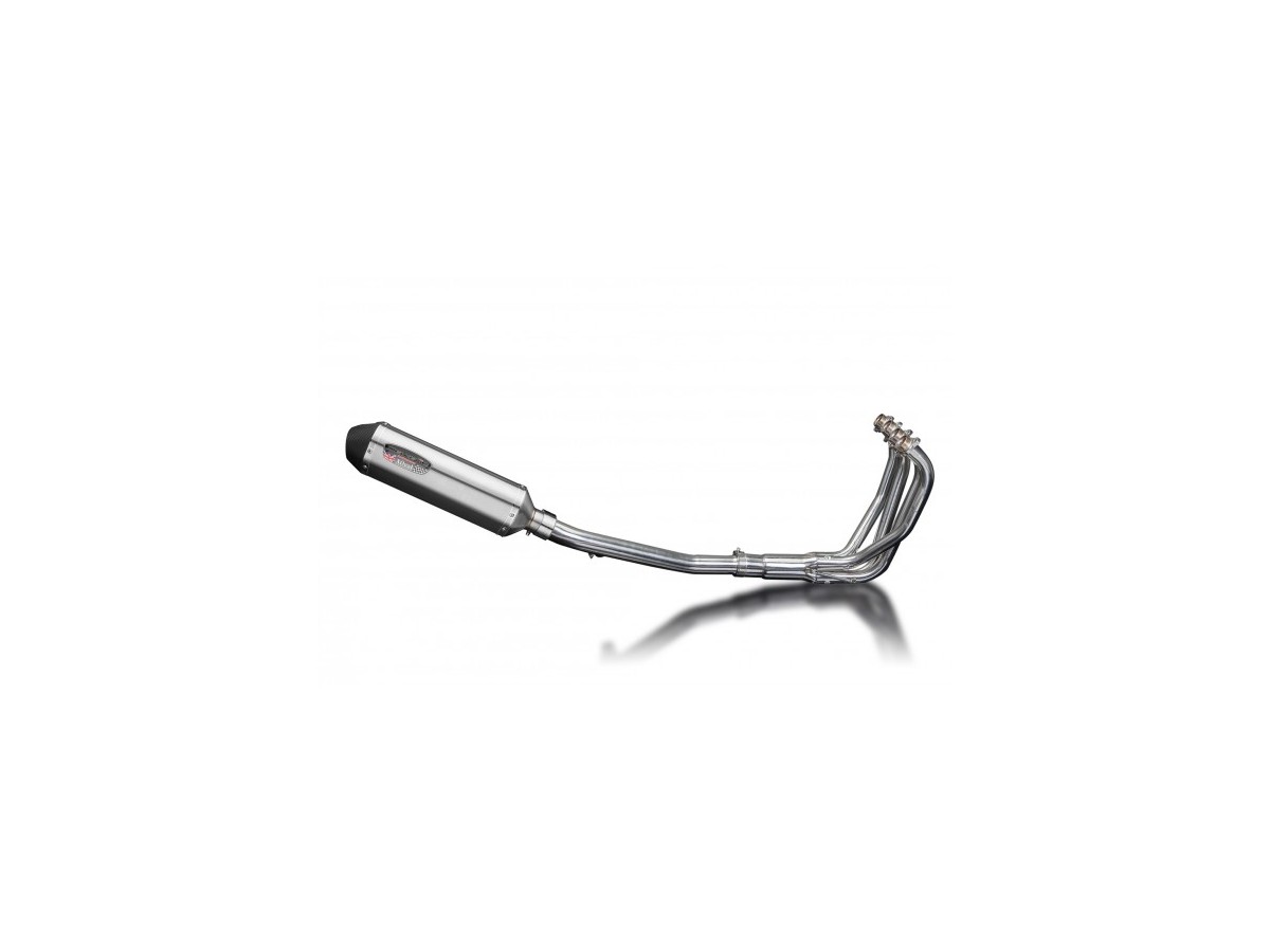 Sistema di scarico completo per Suzuki Gsx750 1998-2002 4-1 343mm X-Ovale Stainless Silenziatore