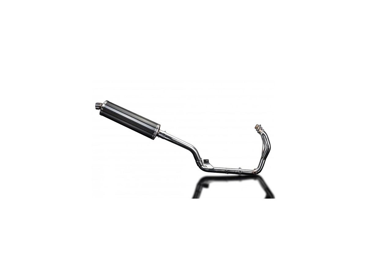 Sistema di scarico completo per Triumph Tiger 800 2010-19 Silenziatore Carbon Ovale 450mm