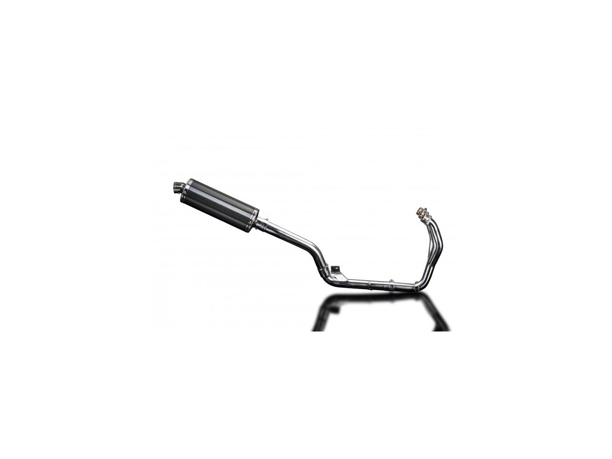 Sistema di scarico completo per Triumph Tiger 800 2010-19 Silenziatore Carbon Ovale 350mm