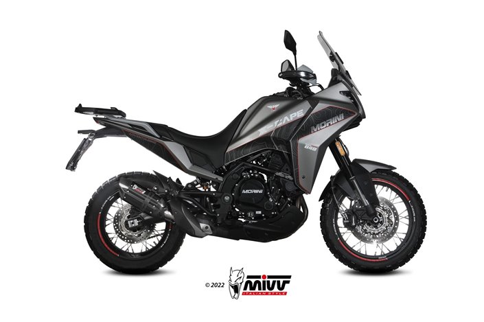 Schalldämpfer Escape Mivv Suono Schwarz Schwarz Edelstahl Moto Morini X-Cape 2021 - 2022