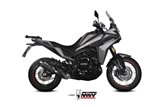 Silencer Exhaust Mivv Suono Black Black Stainless Steel Moto Morini X-Cape 2021 - 2022