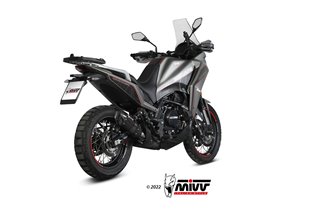 Silencieux Echappement Mivv Suono Noir Noir Inox Moto Morini X-Cape 2021 - 2022