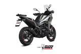 Silencer Exhaust Mivv Suono Black Black Stainless Steel Moto Morini X-Cape 2021 - 2022