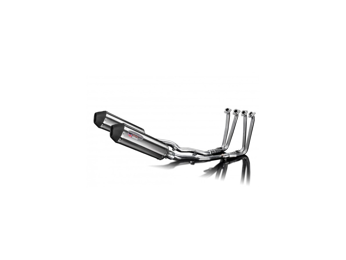 Sistema di scarico completo per Yamaha Fjr1300 2006-23 4-2 343mm X-Ovale Stainless Silenziatori