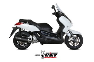 Schalldämpfer Escape Mivv Mover Schwarz lackierter Edelstahl Yamaha X-Max 250 2006 - 2016