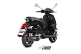 Schalldämpfer Escape Mivv Mover Schwarz lackierter Edelstahl Piaggio Vespa Gts 300 2008 - 2020