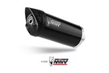 Silencer Exhaust Mivv Mover Black Painted Stainless Steel Yamaha X-Max 300 2017 - 2020