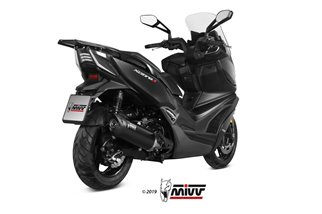 Silencieux Echappement Mivv Mover Inox Peint Noir Kymco Xciting 400I S 2019 - 2020