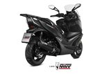 Silencer Exhaust Mivv Mover Black Painted Stainless Steel Kymco Xciting 400I S 2019 - 2020