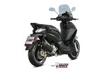 Silencer Exhaust Mivv Mover Black Painted Stainless Steel Piaggio Beverly 300 2010 - 2020