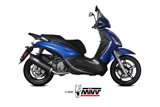 Full System 1 In 1 Exhaust Mivv Mover Black Painted Stainless Steel Piaggio Beverly 350 2017 - 2020