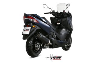 Terminale Scarico Mivv Mover Inox Verniciato Nero Suzuki Burgman 400 2017 - 2020