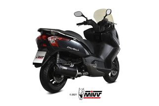 Système Complet 1 En 1 Echappement Mivv Mover Inox Peint Noir Kymco Downtown 300 2009 - 2017