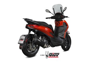 Terminale Scarico Mivv Mover Black Inox Nero Piaggio Beverly 400 2021 - 2022