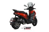 Silencer Exhaust Mivv Mover Black Black Stainless Steel Piaggio Beverly 400 2021 - 2022