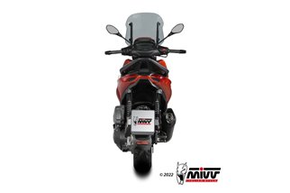 Silencer Exhaust Mivv Mover Black Black Stainless Steel Piaggio Beverly 400 2021 - 2022