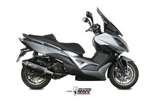 Silencieux Echappement Mivv Speed Edge Noir Noir Inox Kymco Xciting 400I 2013 - 2018