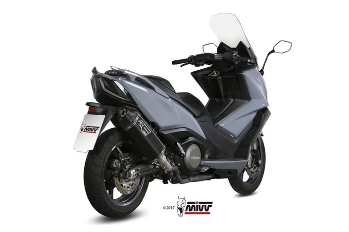 Silencieux Echappement Mivv Speed Edge Noir Noir Inox Kymco Ak 550 2017 - 2020