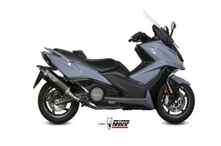 Silencieux Echappement Mivv Speed Edge Noir Noir Inox Kymco Ak 550 2017 - 2020